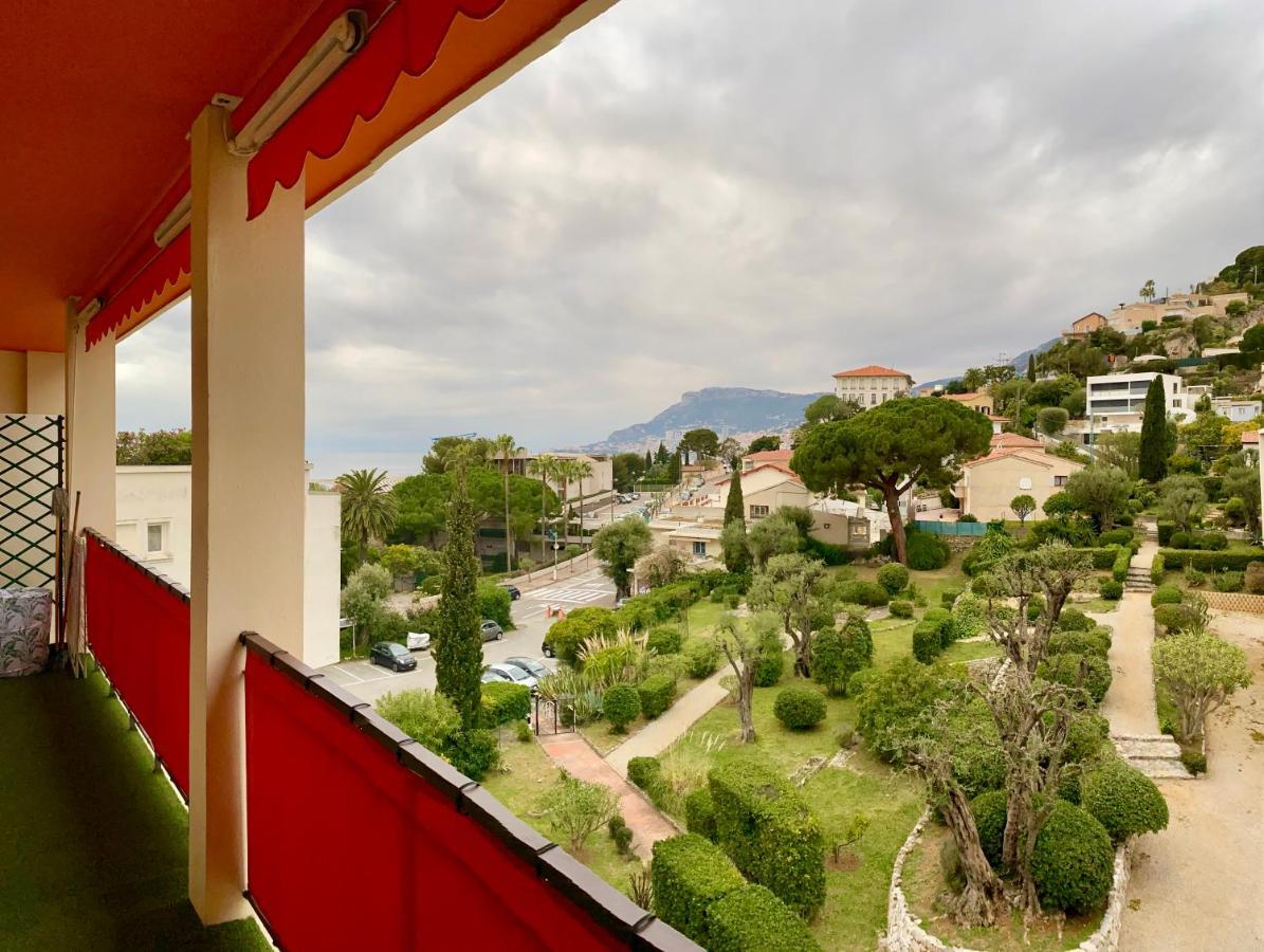 Charmant 2 Pieces Vue Sur Mer Et Monte-Carlo A Roquebrune Cap Martin Bagian luar foto