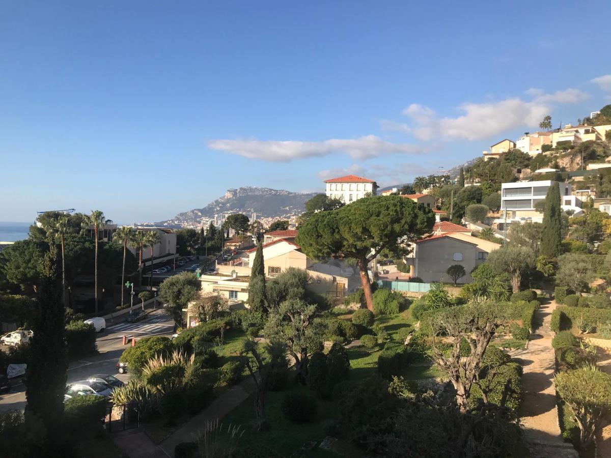 Charmant 2 Pieces Vue Sur Mer Et Monte-Carlo A Roquebrune Cap Martin Bagian luar foto