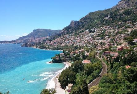 Charmant 2 Pieces Vue Sur Mer Et Monte-Carlo A Roquebrune Cap Martin Bagian luar foto