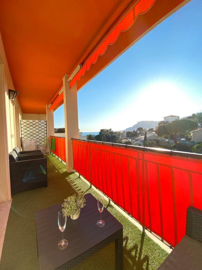 Charmant 2 Pieces Vue Sur Mer Et Monte-Carlo A Roquebrune Cap Martin Bagian luar foto