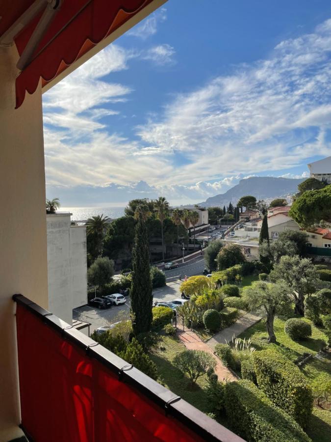Charmant 2 Pieces Vue Sur Mer Et Monte-Carlo A Roquebrune Cap Martin Bagian luar foto