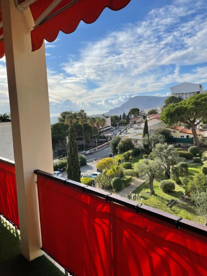 Charmant 2 Pieces Vue Sur Mer Et Monte-Carlo A Roquebrune Cap Martin Bagian luar foto