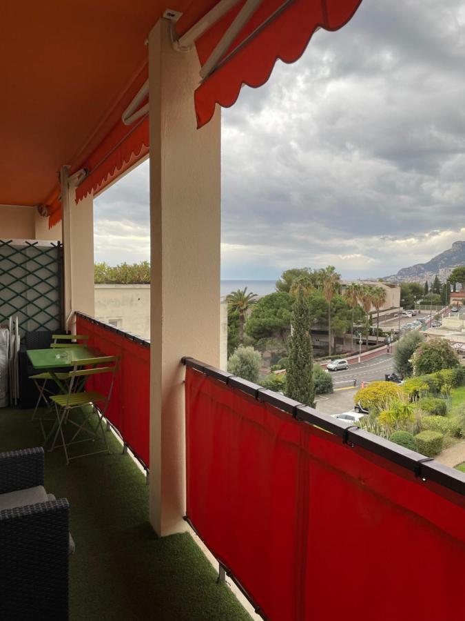 Charmant 2 Pieces Vue Sur Mer Et Monte-Carlo A Roquebrune Cap Martin Bagian luar foto